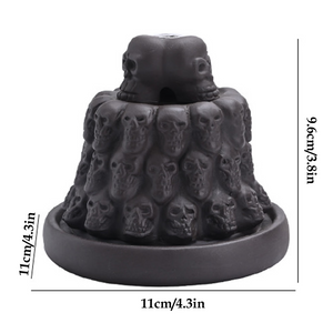Skull Incense Burner Waterfall - acacuss