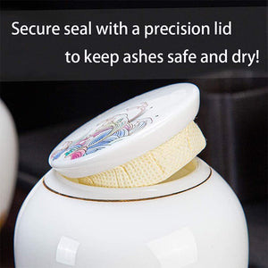 Small Cremation Urns for Human Ashes Ceramic Adult Dog Cat Ash Holders Miniature Memorial Funeral Urn for Sharing Ashes Pet Urns acacuss