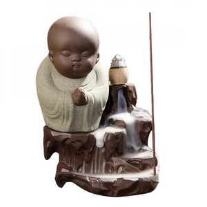 Smoke Waterfall Incense burner Buddha - acacuss