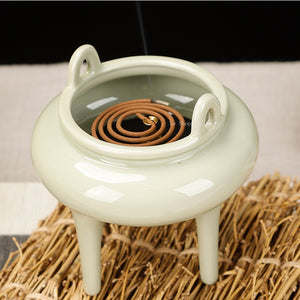 Song Style Elegant Incense Ceramic Set DIY Household Indoor Incense Seal Air Incense Burner Incense Spoon Incense Supplies acacuss