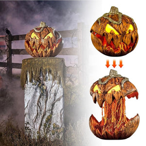 2023 New for Spirit Halloween Gourdo Animatronic,Halloween Rise and Fall Makes a Terrifying Sound Pumpkin Head,Halloween Decor acacuss