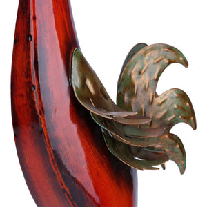 Statues Sculptures Iron Rooster Figurines Miniatures Metal Garden Statues Sculptures home decoration Handmade Crafts art acacuss