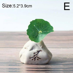 Stone Shape Small Vase Home DesktopCreative Ornaments Ceramic Stoneware Zen Hydroponic Plant Pots Small Fresh Flower Inserts acacuss