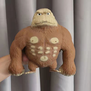 Stretch Gorilla Figure Sculpture Twisting Pulling Bending Anti-Anxiety Pinch Relieve Stress Toy Funny Kids Toy Knead Sand Toy acacuss