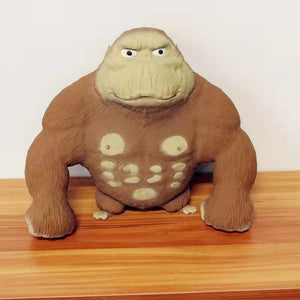 Stretch Gorilla Figure Sculpture Twisting Pulling Bending Anti-Anxiety Pinch Relieve Stress Toy Funny Kids Toy Knead Sand Toy acacuss