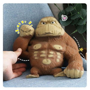 Stretch Gorilla Figure Sculpture Twisting Pulling Bending Anti-Anxiety Pinch Relieve Stress Toy Funny Kids Toy Knead Sand Toy acacuss