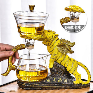 TIGER chinese tea set with Loose leaf tea infuser acacuss