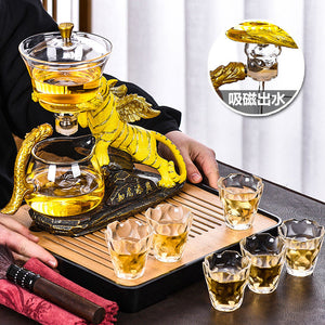 TIGER chinese tea set with Loose leaf tea infuser acacuss
