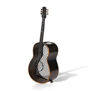 TOOARTS Guitar wine cork container Handcrafts Home decoration crafts vintage home decor Barware Ornament gifts storage rack acacuss