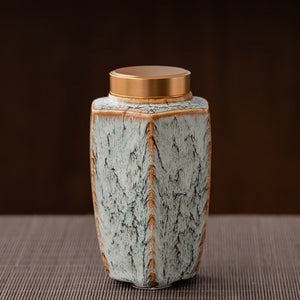 Tea Caddy Ceramic Jar Sealed Jar Moisture-proof Storage Tank Tea Box Tea Organizer Sugar Bowl Food Container Decorative Jars acacuss