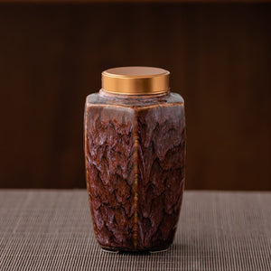 Tea Caddy Ceramic Jar Sealed Jar Moisture-proof Storage Tank Tea Box Tea Organizer Sugar Bowl Food Container Decorative Jars acacuss