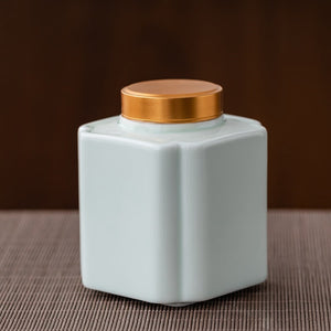Tea Caddy Ceramic Jar Sealed Jar Moisture-proof Storage Tank Tea Box Tea Organizer Sugar Bowl Food Container Decorative Jars acacuss