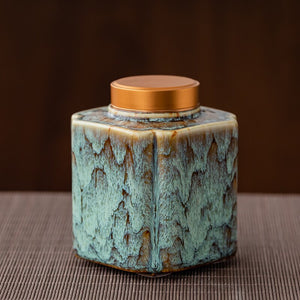 Tea Caddy Ceramic Jar Sealed Jar Moisture-proof Storage Tank Tea Box Tea Organizer Sugar Bowl Food Container Decorative Jars acacuss