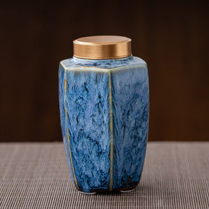 Tea Caddy Ceramic Jar Sealed Jar Moisture-proof Storage Tank Tea Box Tea Organizer Sugar Bowl Food Container Decorative Jars acacuss