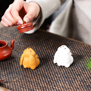 Tea Pet Zodiac Rabbit Tea Set Home Furnishings Sculpture Moon Rabbit Tea Accessories acacuss