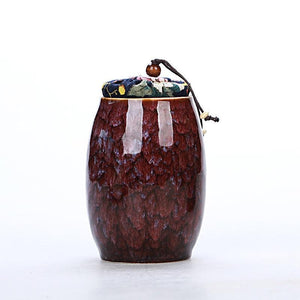 Ceramic Tea Container | Cans Canister | Candy Can | Tea Ceremony Accessories 500 ML - ACACUSS