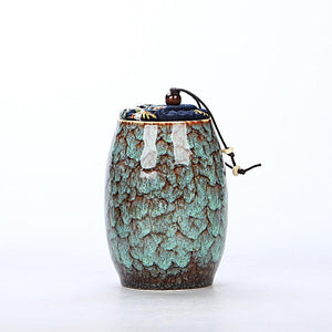 Ceramic Tea Container | Cans Canister | Candy Can | Tea Ceremony Accessories 500 ML - ACACUSS