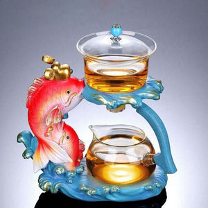 ACACUSS Loose leaf tea infuser for Herbal TEA Best tea Lover Gift | Fish tea infuser Organic Tea Gift Box with tea strainer - ACACUSS
