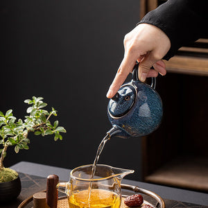 Teapot Single Pot Ceramic Handmade Single Tea Set - acacuss