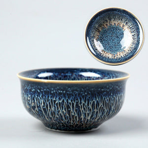 ACACUSS Jianzhan Teacup Jianyang Tianmu Glaze Inlaid Silver Oil Dripping Tea Bowl Inlaid Silver Tea Cup Whitebait Master Cup Kungfu Tea - ACACUSS