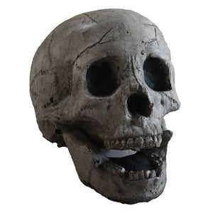Terrifying Skull Fire Pit Halloween Decoration Reusable Ceramic Fire Pit Simulation Skull Props Horror Ceramic Fireplace Burning acacuss