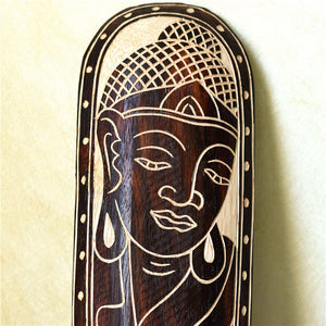 Thailand Woodcarving Mask Vintage Wall Decoration Gate Pendant Wall Decor For Bar Inn Southeast Asian Style Home Accessorie acacuss