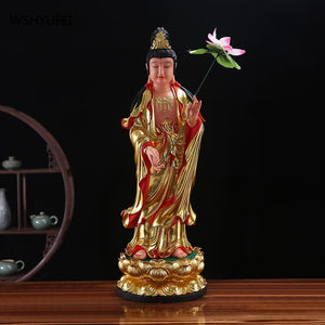 The Three Saints of the West Resin Buddha statue Amitabha Guanyin Great Potential Bodhisattva For home use Living room ornament acacuss