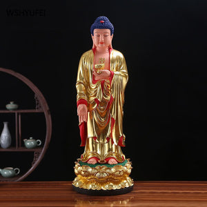 The Three Saints of the West Resin Buddha statue Amitabha Guanyin Great Potential Bodhisattva For home use Living room ornament acacuss