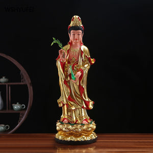 The Three Saints of the West Resin Buddha statue Amitabha Guanyin Great Potential Bodhisattva For home use Living room ornament acacuss