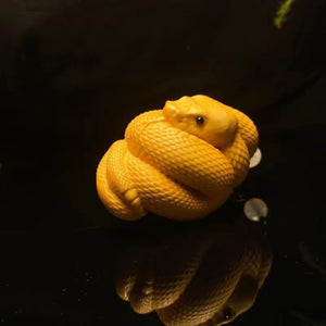Thuja Sculptures And Figurines Hand Carved Wood Carving Snake Statue Car Hanging Home Decoration Ornaments Pendant acacuss