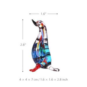 Tooarts Cat and Goldfish Gift Glass Ornament Animal Figurine Handblown Home Decor cat figurine home decoration accessories acacuss