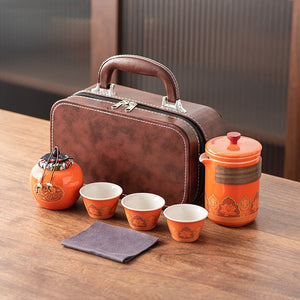 Travel Tea Set Portable Kung Fu Tea Set Wholesale Japanese Outdoor Quick Cup Festival Company Business Gifts acacuss