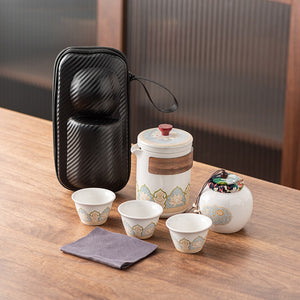 Travel Tea Set Portable Kung Fu Tea Set Wholesale Japanese Outdoor Quick Cup Festival Company Business Gifts acacuss