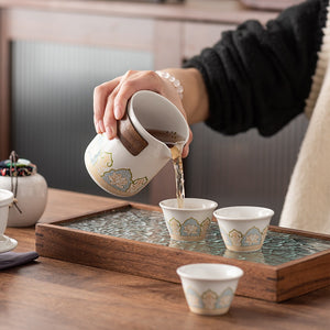 Travel Tea Set Portable Kung Fu Tea Set Wholesale Japanese Outdoor Quick Cup Festival Company Business Gifts acacuss