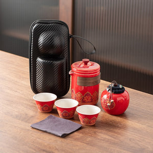 Travel Tea Set Portable Kung Fu Tea Set Wholesale Japanese Outdoor Quick Cup Festival Company Business Gifts acacuss