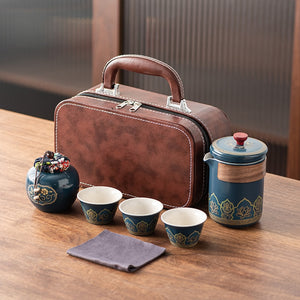 Travel Tea Set Portable Kung Fu Tea Set Wholesale Japanese Outdoor Quick Cup Festival Company Business Gifts acacuss