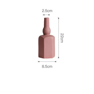 Unique Handmade Nordic Colorful vase for Bookshelf Home Decor or housewarming new home gift - ACACUSS