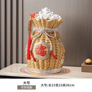 Unique Piggy Bank Chinese Cornucopan Resin Money Storage Jar Lucky Feng Shui Ornaments Ultra-large Capacity Only In But Not Out acacuss