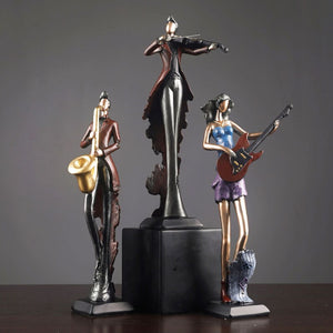 ACACUSS Unique bookshelf Decor Music Art Character Model Statue Creative Living Room Decoration Wine Cabinet Ornaments Figurine - ACACUSS