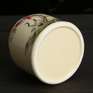 Vintage Tea Caddies Can Pot Box Jar Containers Ceramic Sealed Celadon Household Tea Gift Home Decoration; acacuss