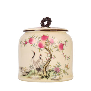 Vintage Tea Caddies Can Pot Box Jar Containers Ceramic Sealed Celadon Household Tea Gift Home Decoration; acacuss