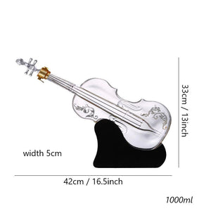 Violin Whiskey Scotch Decanter Set Best for whiskey gift Vintage Blower - acacuss