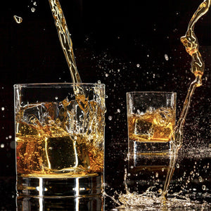 Whiskey Stones Gift Set - 9 Granite Chilling Stones Whisky Rocks - Reusable Ice Cubes With Tongs Stopper - Best Drinking Gift acacuss