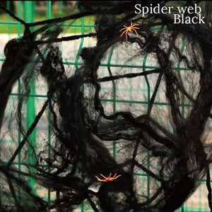 White Stretchy Cobweb Artificial Spider Web Halloween Decoration Scary Party Scene Props Horror House Home Decora Accessories acacuss