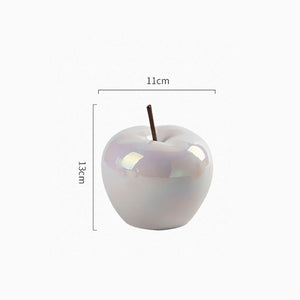 Wine Cabinet Christmas Decorations 2022 Modern Simple LED Translucent Apple Ornaments Household Ceramics Living Room Crafts Home acacuss