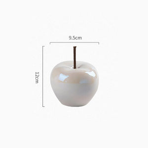 Wine Cabinet Christmas Decorations 2022 Modern Simple LED Translucent Apple Ornaments Household Ceramics Living Room Crafts Home acacuss