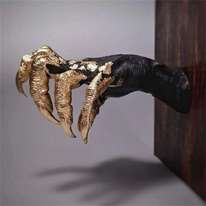 Witch Hand Wall Hanging Wall Hanger Decoration Wall Simulation Devil Hands Statue 3d Open Hand Sculpture Resin Decorative Art acacuss