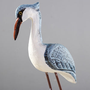 Wood Sea Bird Statue Home Decor Children's Room Model Room Animal Figurines Home Decoration Table Decorations acacuss