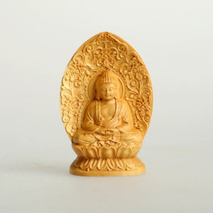 Wooden Buddha Box Pray Box Wood Buddha Statue Wood Carving Guan Yin Home Ornament Eight Buddha Acalanatha Wooden Sculpture Decor acacuss