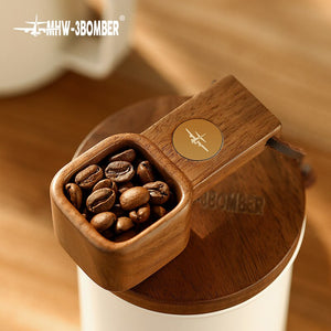 Wooden Coffee Ground Spoon Vintage Coffee Scoop Measuring for Ground Beans Tea or Spice Delicate Kitchen Accessories acacuss